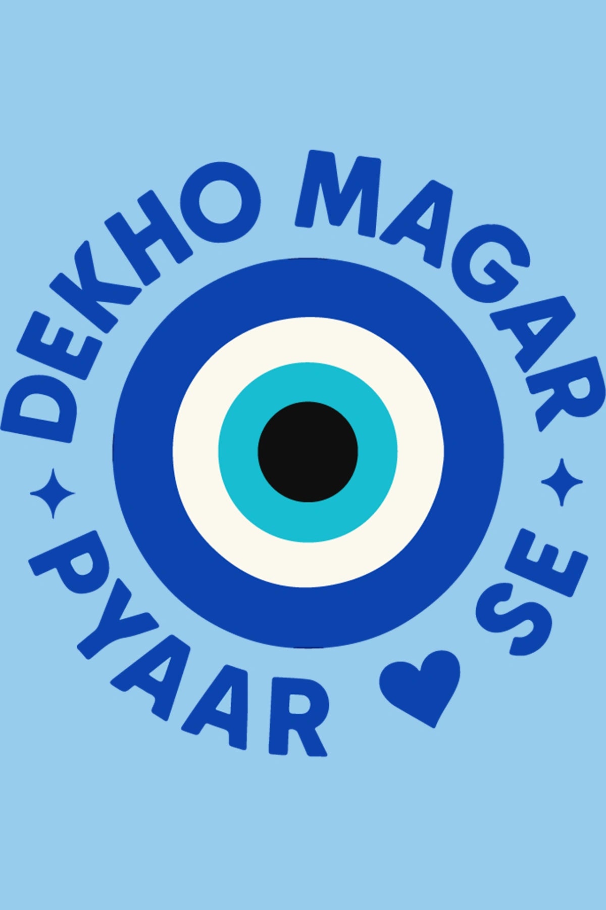 Thunder Tails Dekho Magar Pyaar Se Adjustable Graphic T-shirt