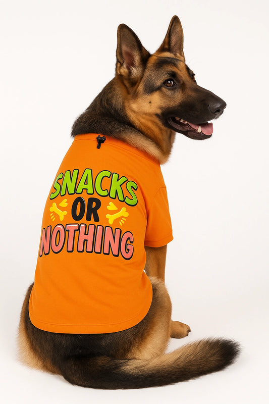 Thunder Tails Snacks or Nothing Adjustable Graphic T-shirt