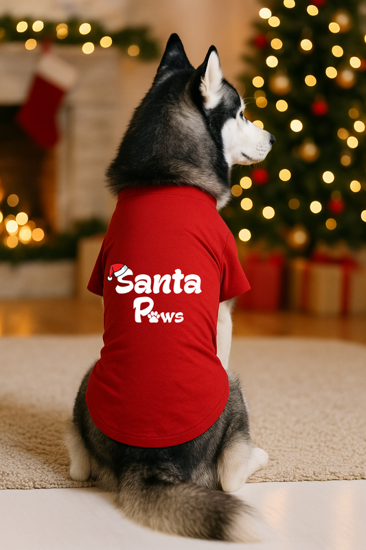 Thunder Tails Santa Paws T-shirts