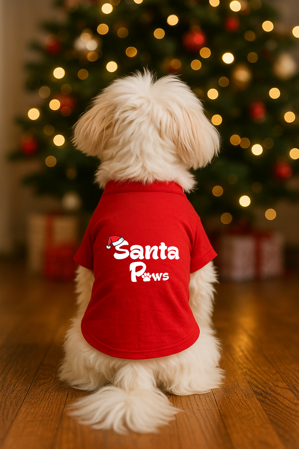 Thunder Tails Santa Paws T-shirts