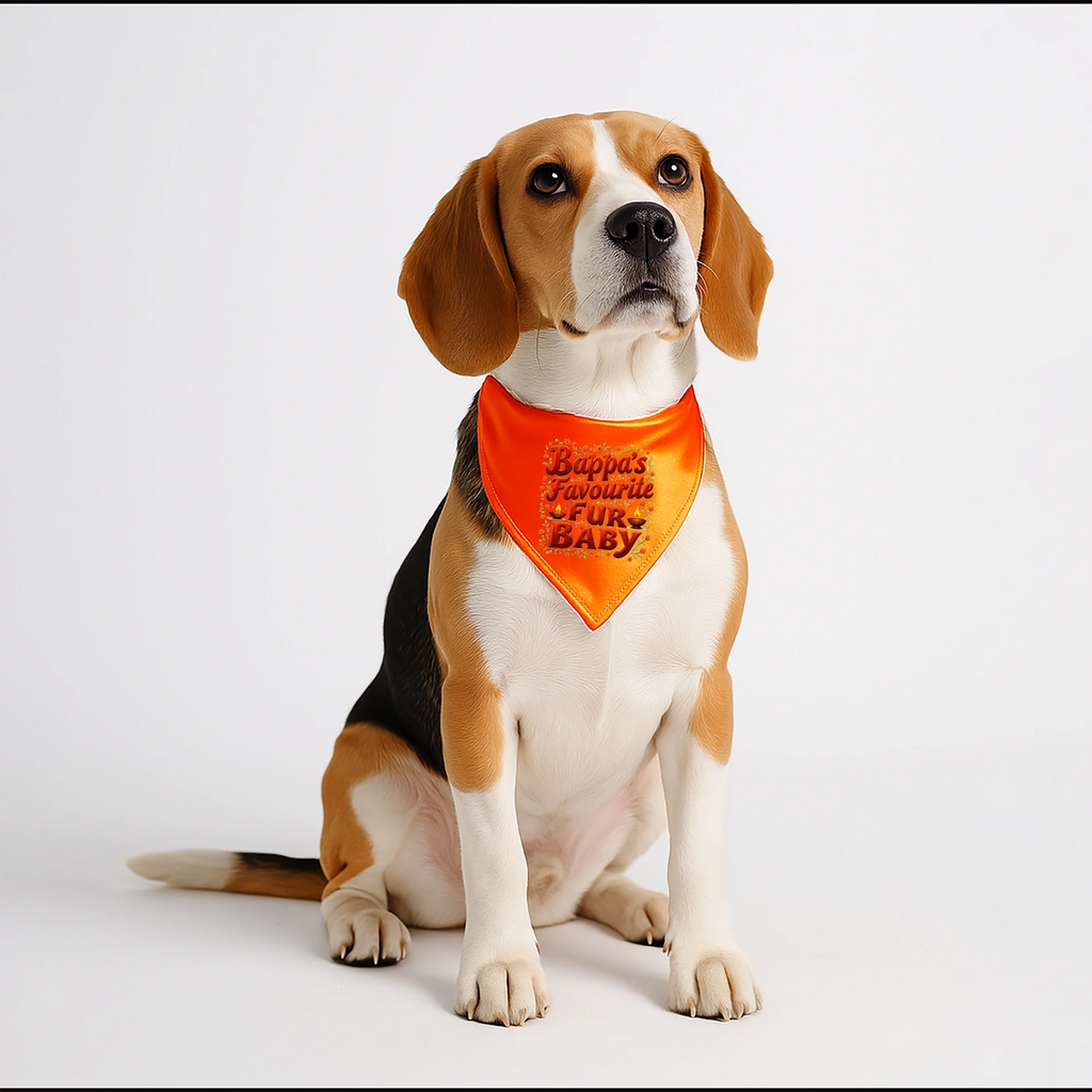 Thunder Tails Paw-rade with Bappa Dogs & Cats Bandana - Bappa's Favorite Fur-Baby