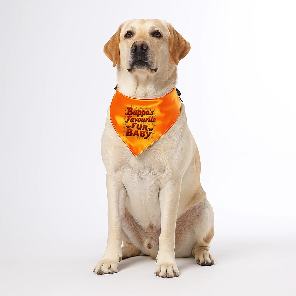 Thunder Tails Paw-rade with Bappa Dogs & Cats Bandana - Bappa's Favorite Fur-Baby