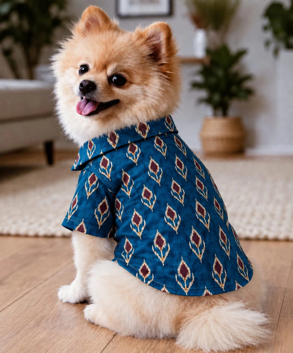Thunder Tails Dog Festive Shirts - Blue