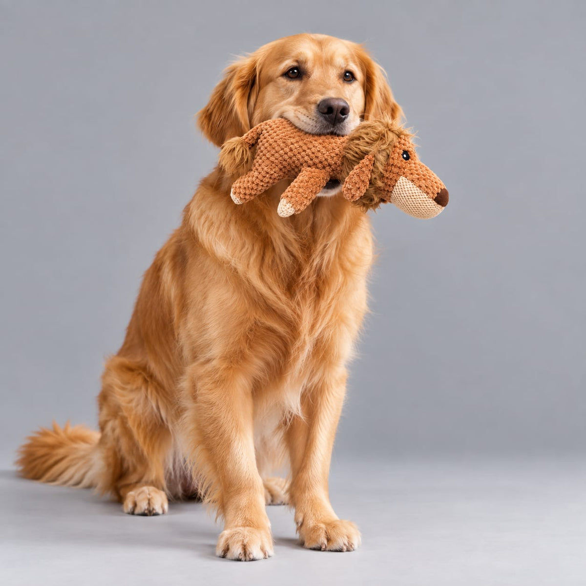 Thunder Tails Soft Toys for Dogs — Plush Orange Dog Pet Toy