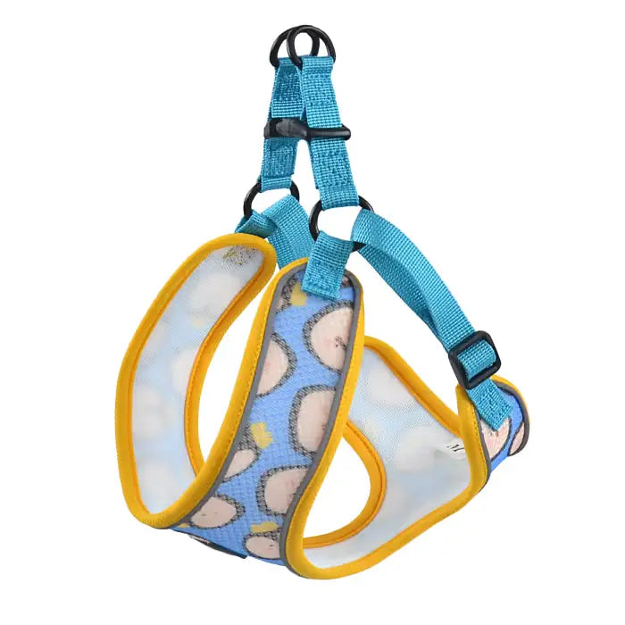Thunder Tails Cat Harness & Leash Set- Yellow-Blue