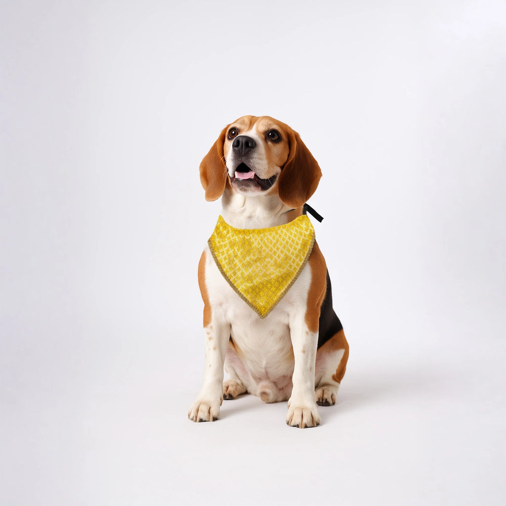 Thunder Tails Festive Dogs & Cats Bandana - Yellow