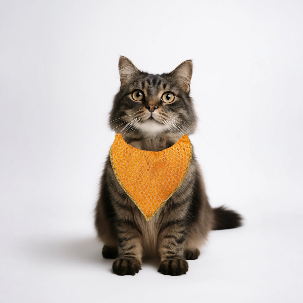 Thunder Tails Festive Dogs & Cats Bandana - Orange