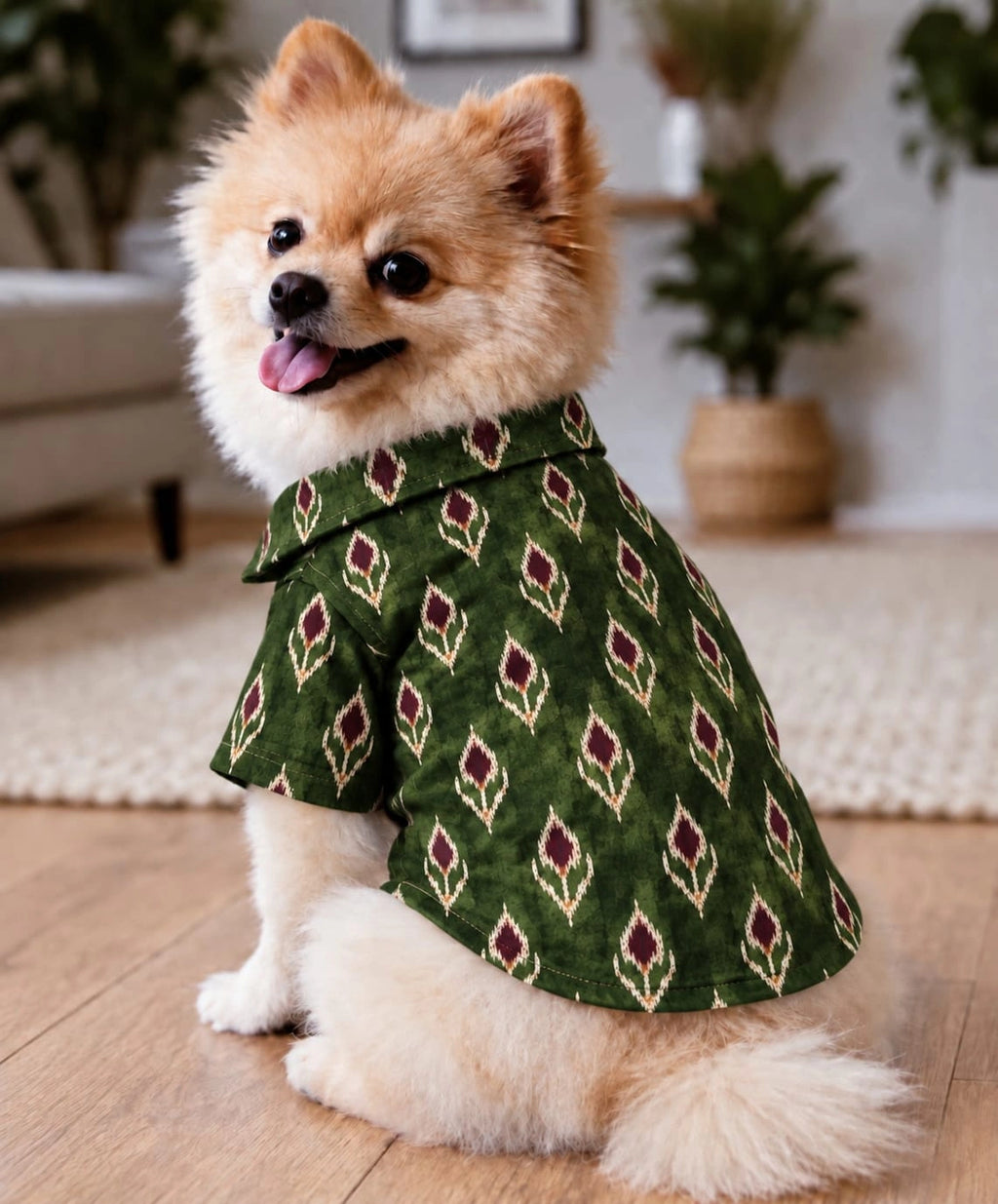 Thunder Tails Dog Festive Shirts - Green