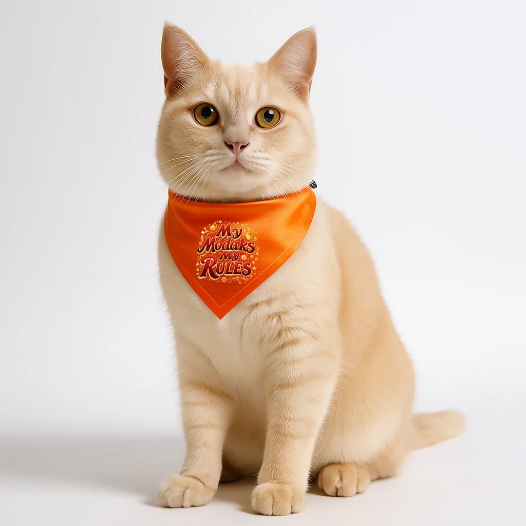 Thunder Tails Paw-rade with Bappa Dogs & Cats Bandana - My Modak, My Rules