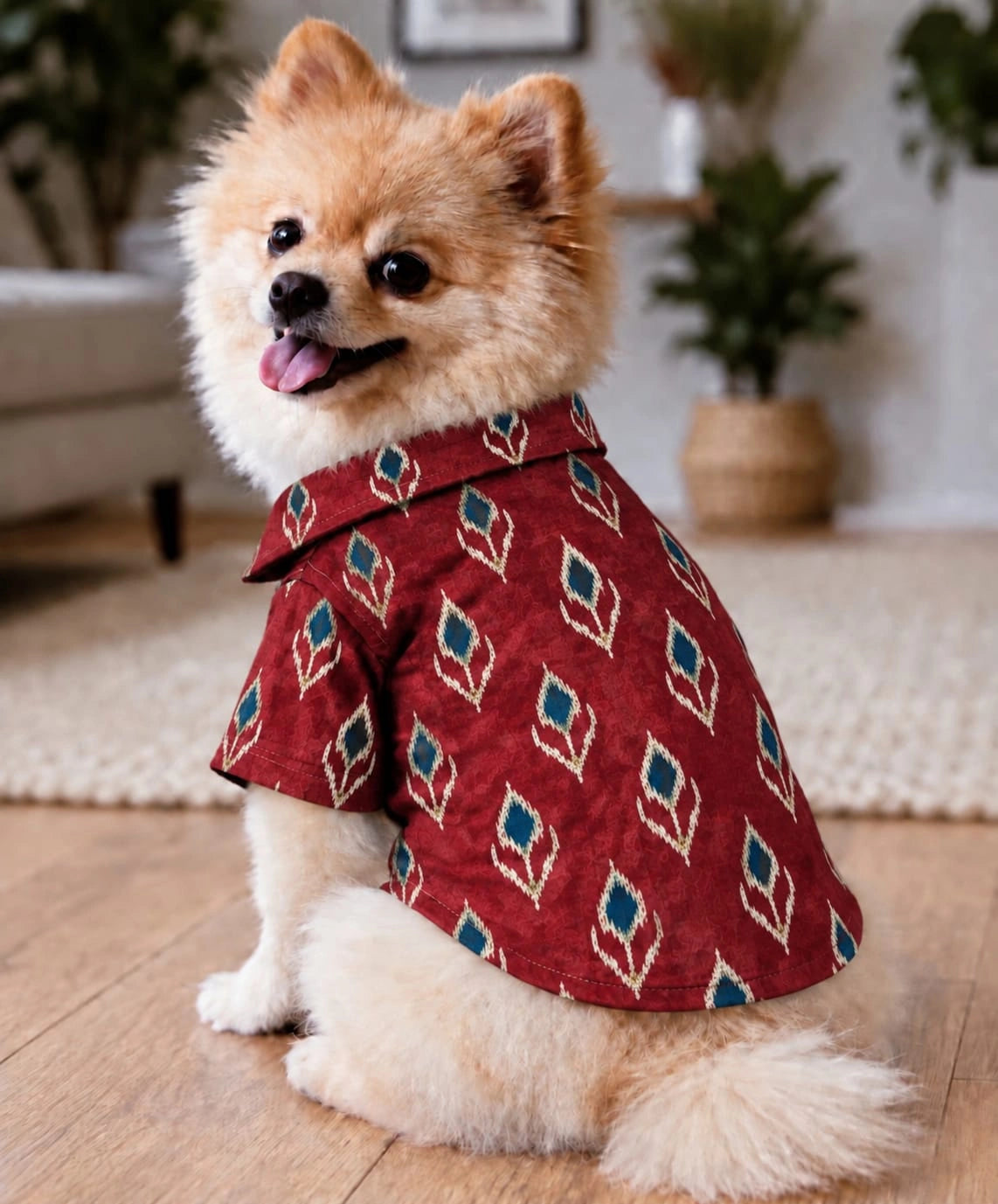 Thunder Tails Dog Festive Shirts - Red