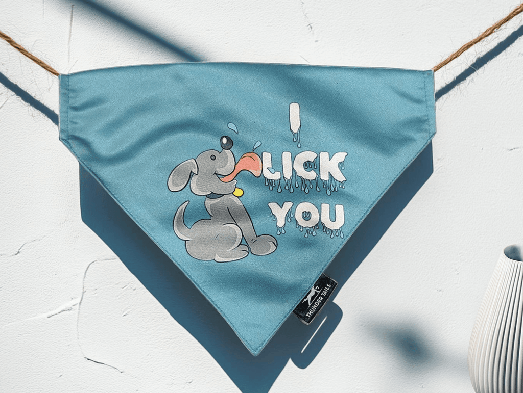 Thunder Tails I LICK YOU Reversible Bandana - Thunder Tails