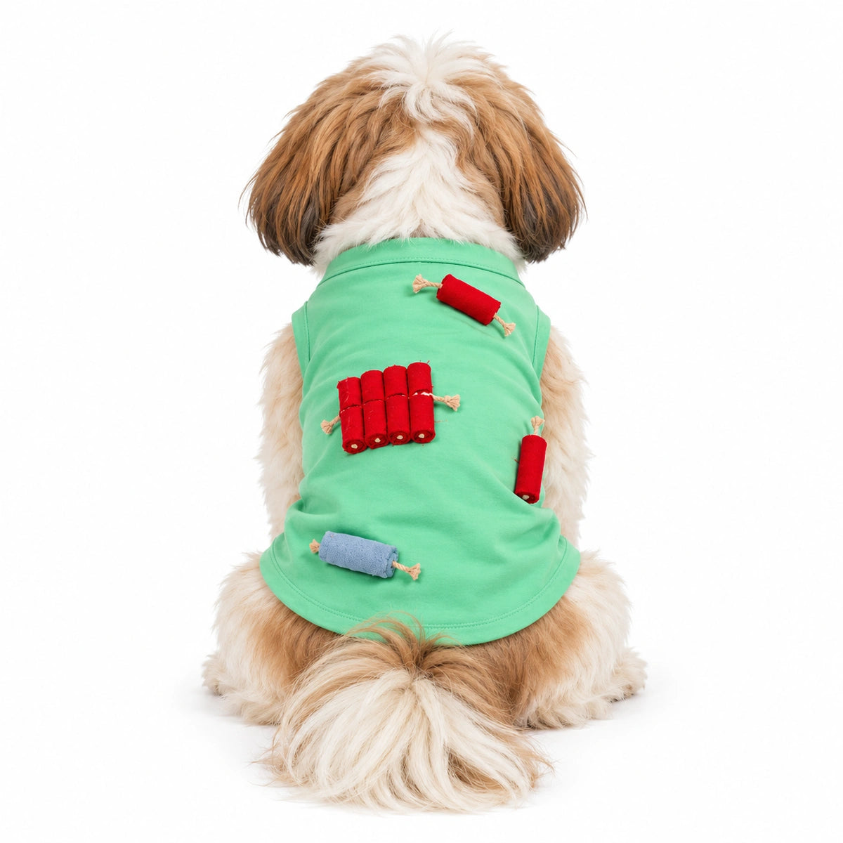 Thunder Tails Dog T-shirt - Firecracker Diwali