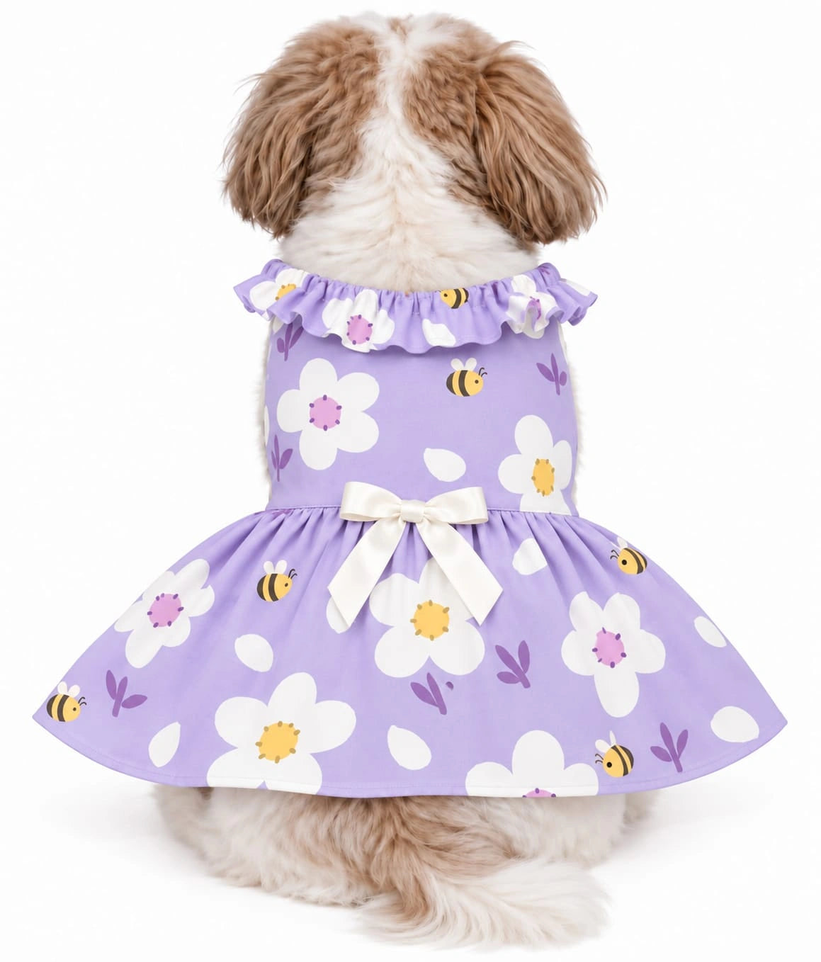 Thunder Tails Dog Frock - Lavender Daisy