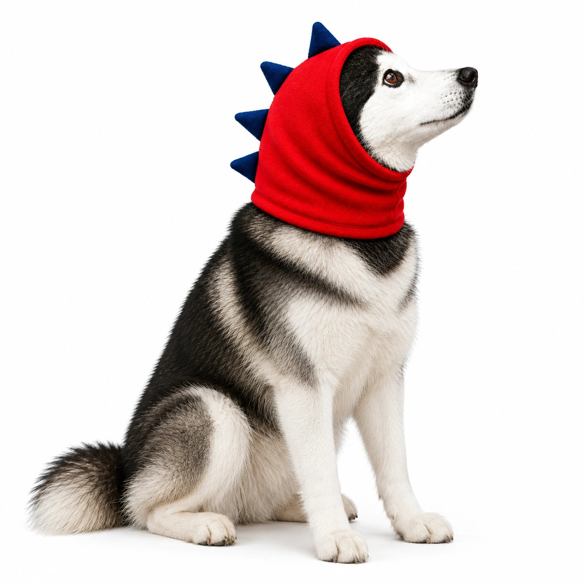 Thunder Tails Rawr Fleece Dog Snood - Red