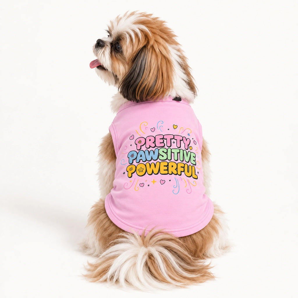 Thunder Tails Pretty Pawsitive Powerful Dog T-shirt