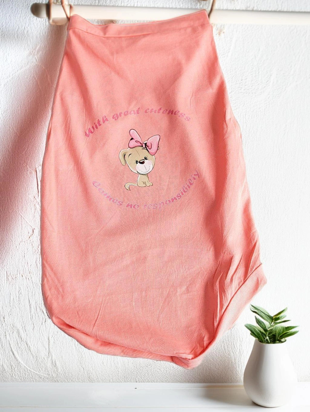Thunder Tails WITH GREAT CUTENESS COMES NO RESPONSIBILITY T-shirts