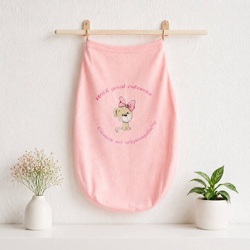 Thunder Tails WITH GREAT CUTENESS COMES NO RESPONSIBILITY T-shirts