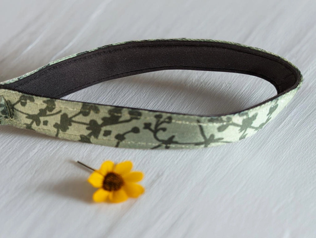 Thunder Tails Elite Nylon Printed Leash- Green Floral