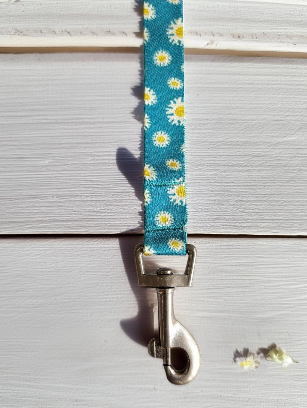 Thunder Tails Elite Nylon Printed Leash- Teal Floral