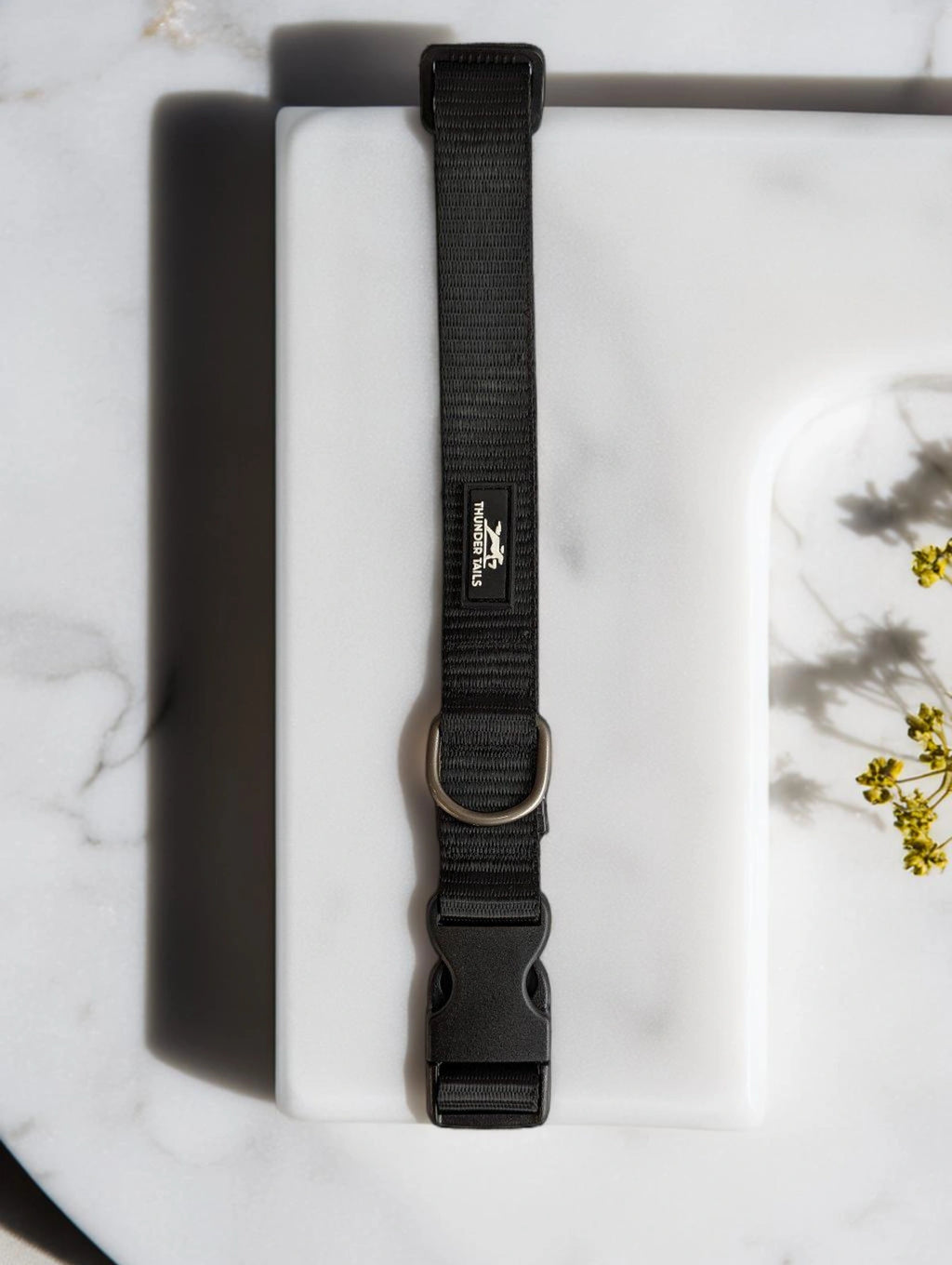 Thunder Tails Everyday Nylon Collars - Black