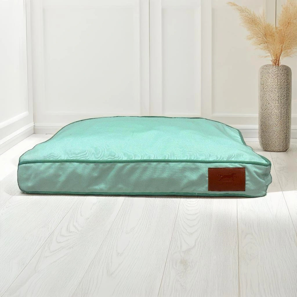 Thunder Tails Fab Flat Dog Beds- Mint Green