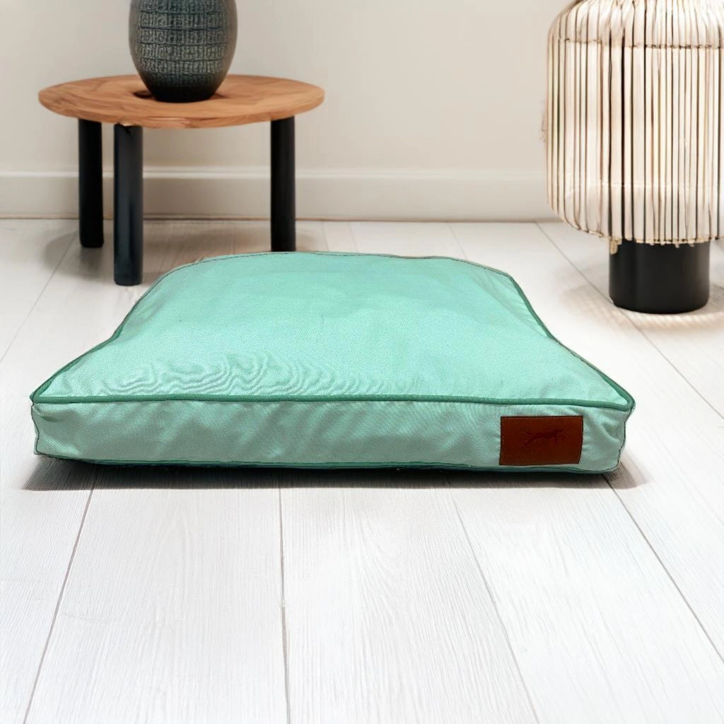 Thunder Tails Fab Flat Dog Beds- Mint Green