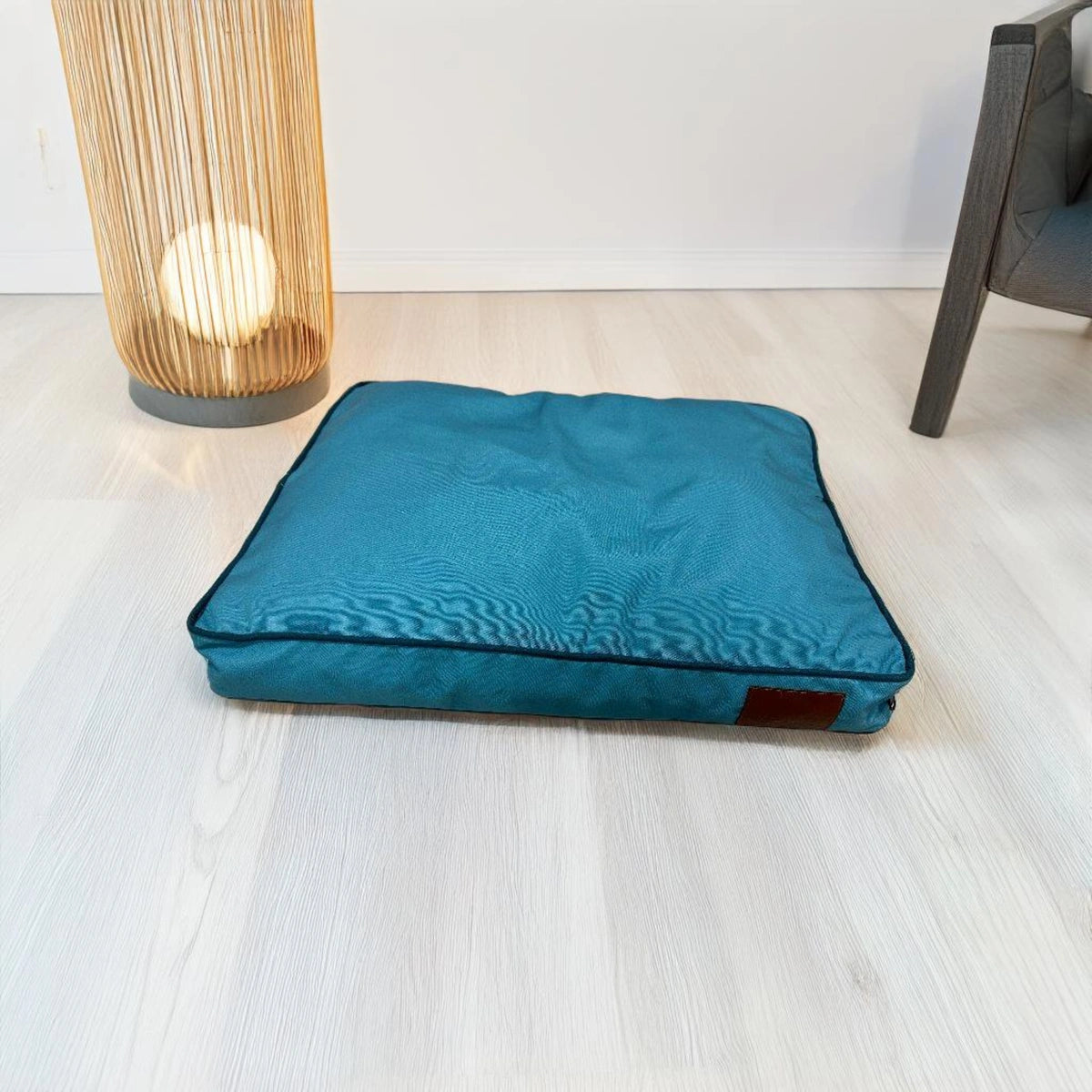 Thunder Tails Fab Flat Dog Beds- Petrol Blue