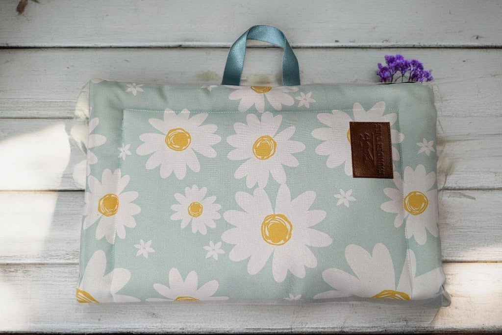 Thunder Tails 5-More-Minutes Dog Mats- Mint Floral Print