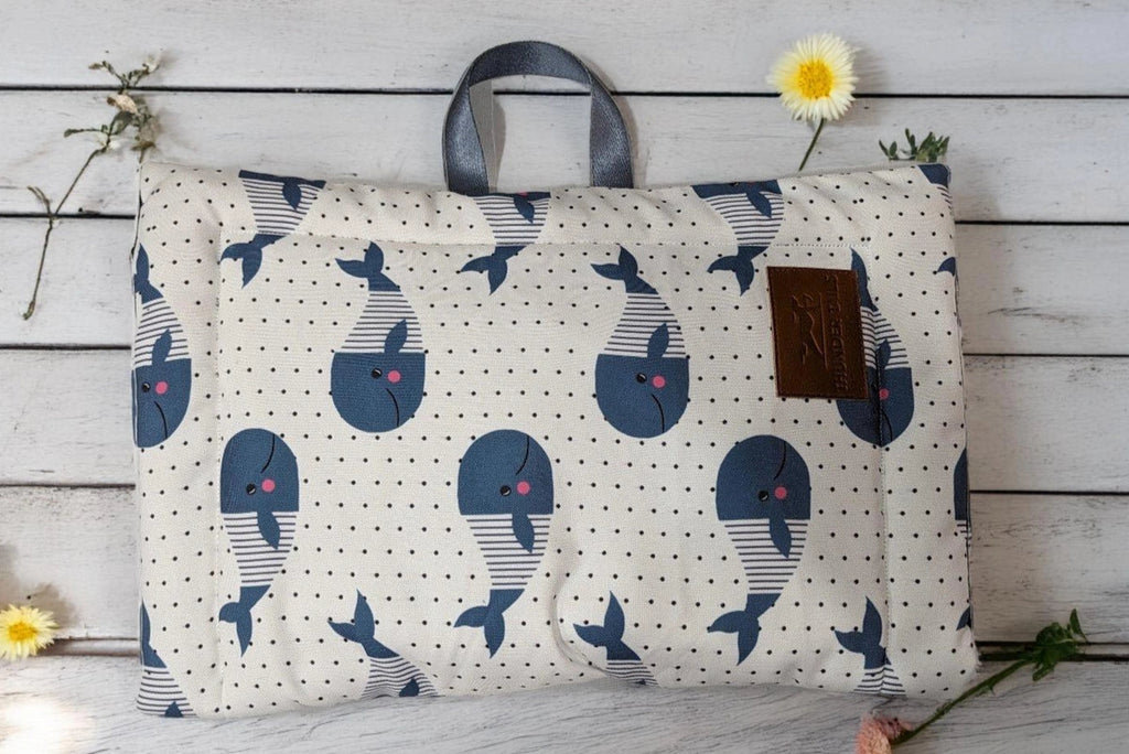 Thunder Tails 5-More-Minutes Dog Mats- Whale Print