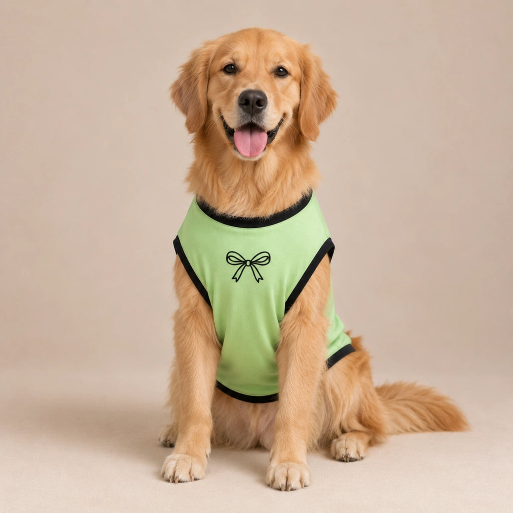 Thunder Tails Pawlished Super Soft Dog T-shirt - Heart Bow
