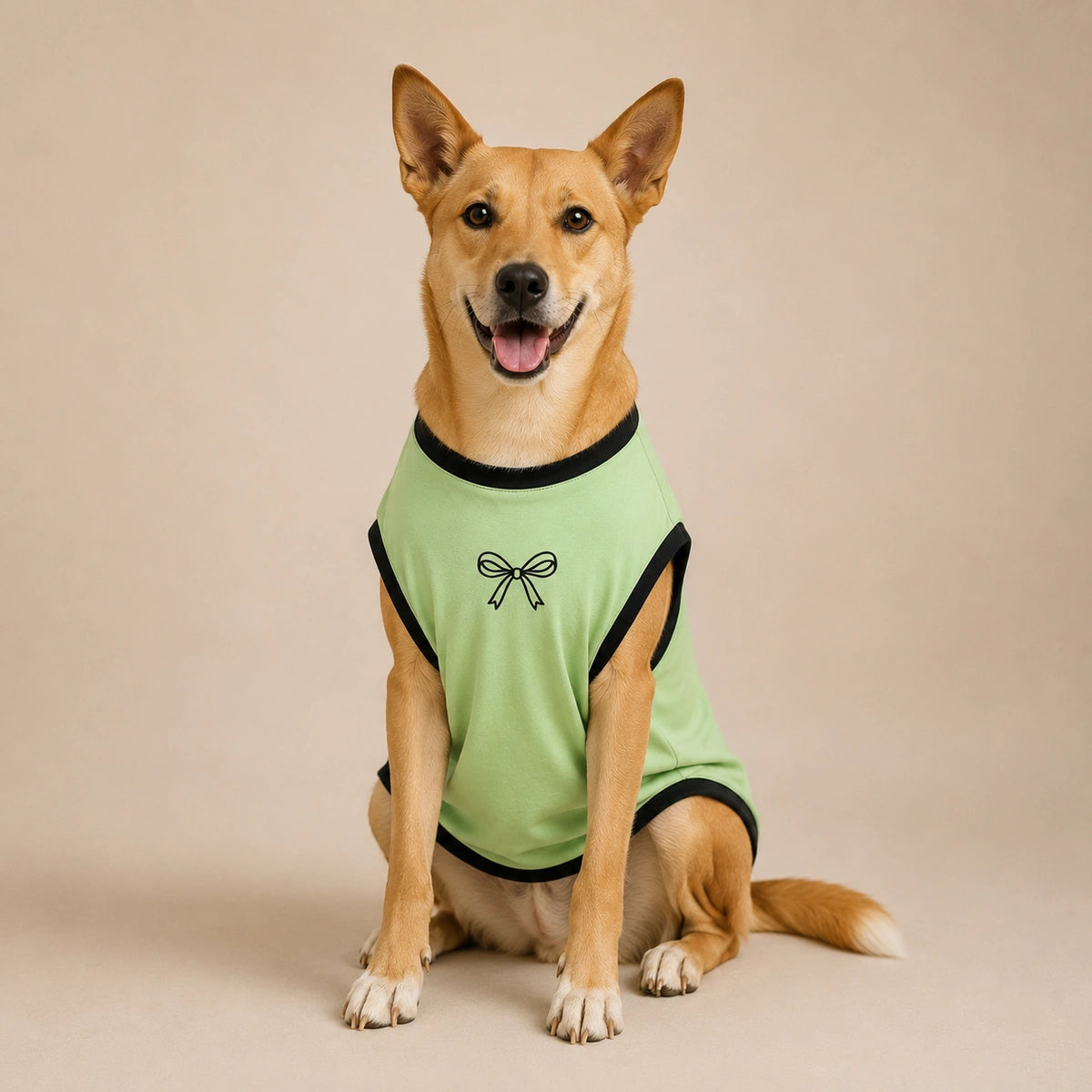Thunder Tails Pawlished Super Soft Dog T-shirt - Heart Bow