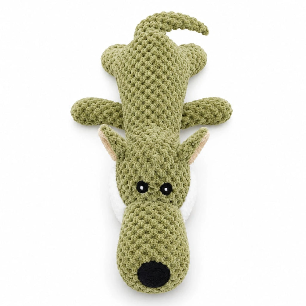 Thunder Tails Soft Toys for Dogs — Plush Green Dog Pet Toy