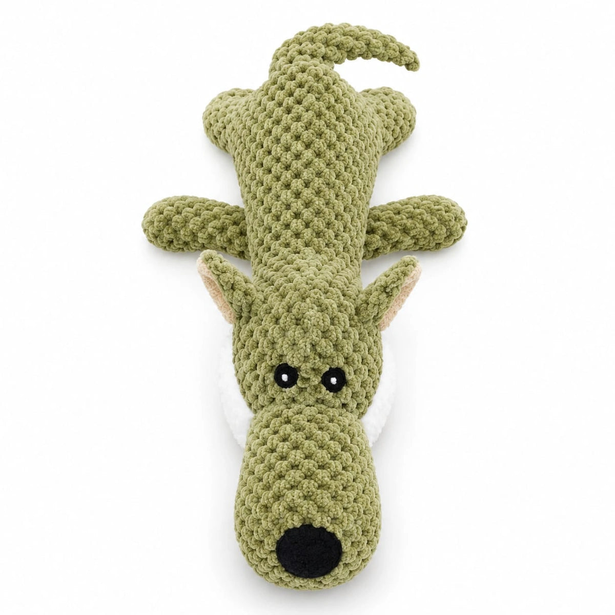 Thunder Tails Soft Toys for Dogs — Plush Green Dog Pet Toy