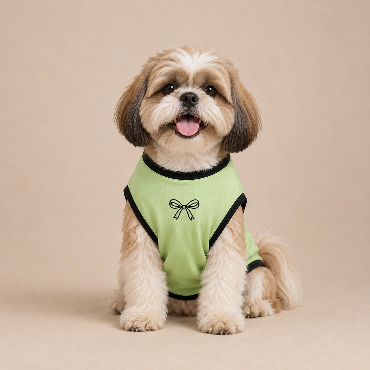 Thunder Tails Pawlished Super Soft Dog T-shirt - Heart Bow