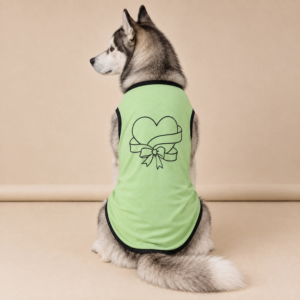 Thunder Tails Pawlished Super Soft Dog T-shirt - Heart Bow