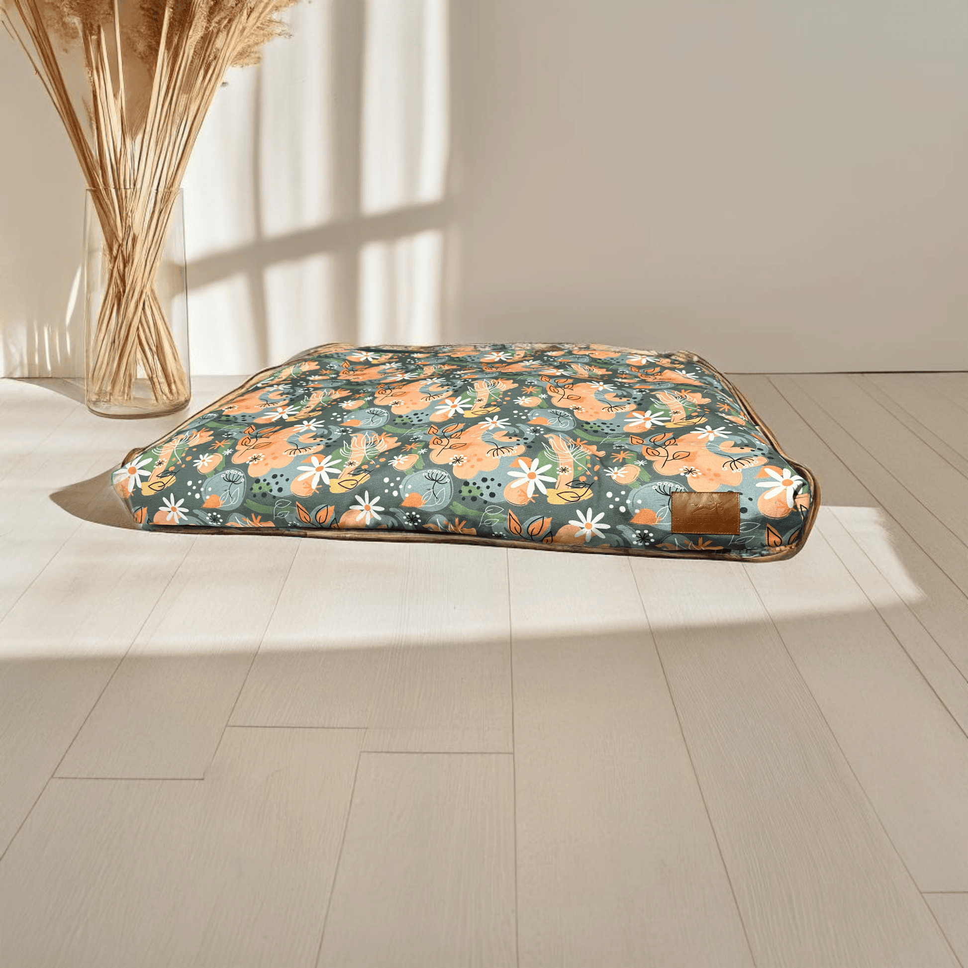 Thunder Tails Moody Mattress Dog Beds- Floral - Thunder Tails