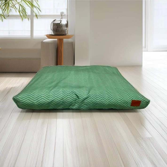 Thunder Tails Moody Mattress Dog Beds- Olive Green