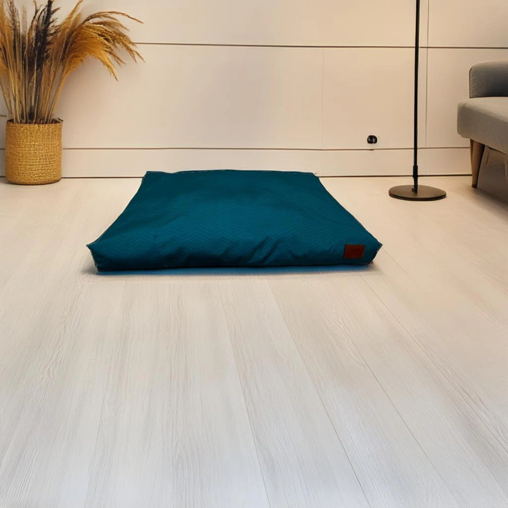 Thunder Tails Moody Mattress Dog Beds- Petrol Blue