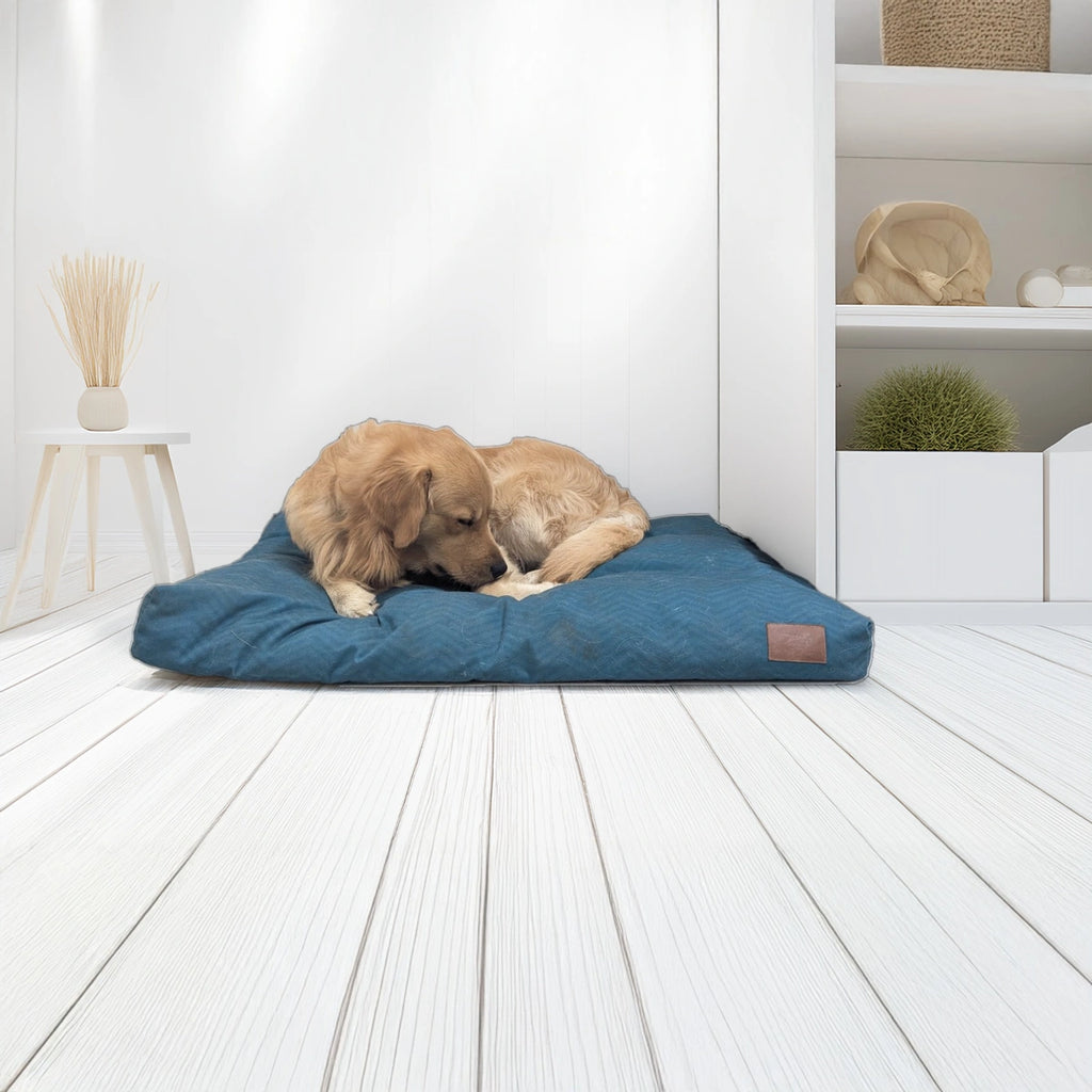 Thunder Tails Moody Mattress Dog Beds- Petrol Blue