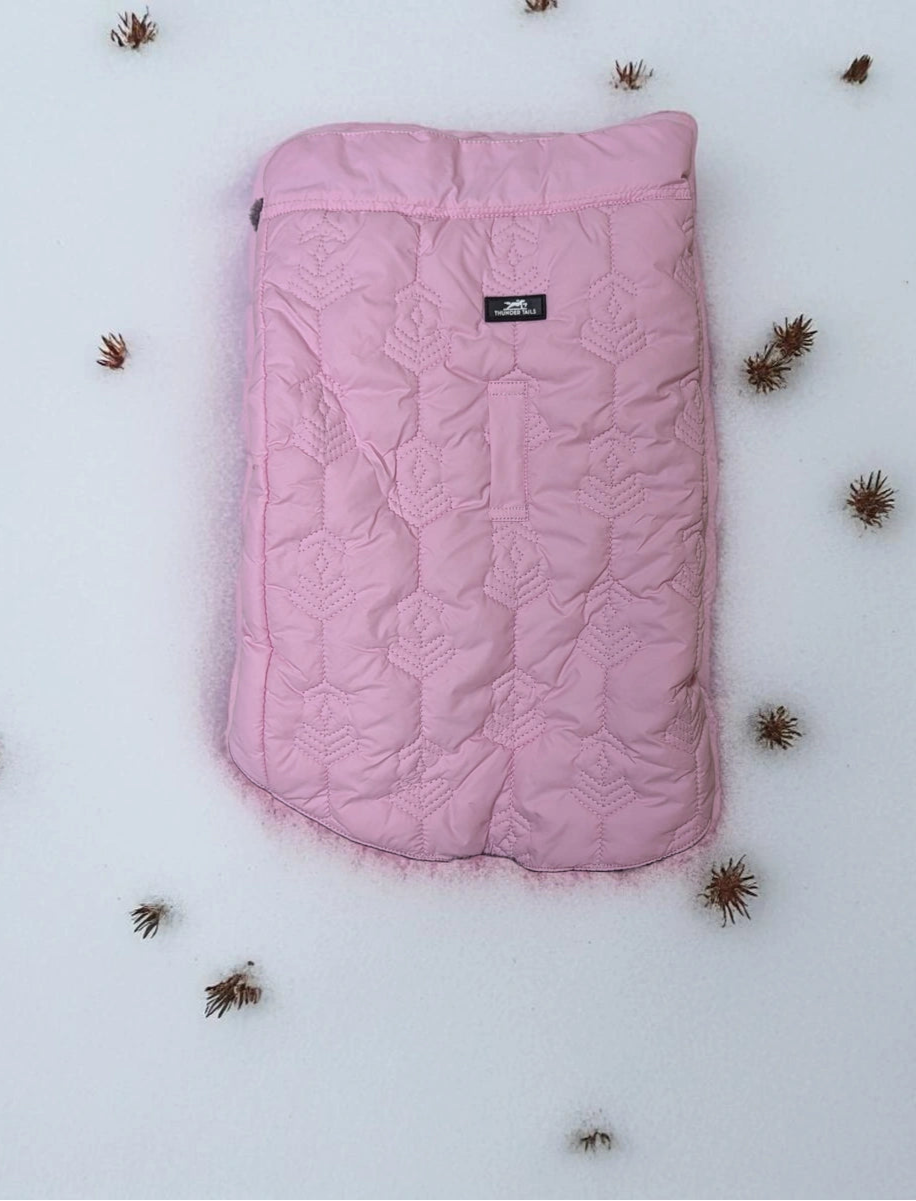 Thunder Tails Polar Fur Jacket- Baby Pink