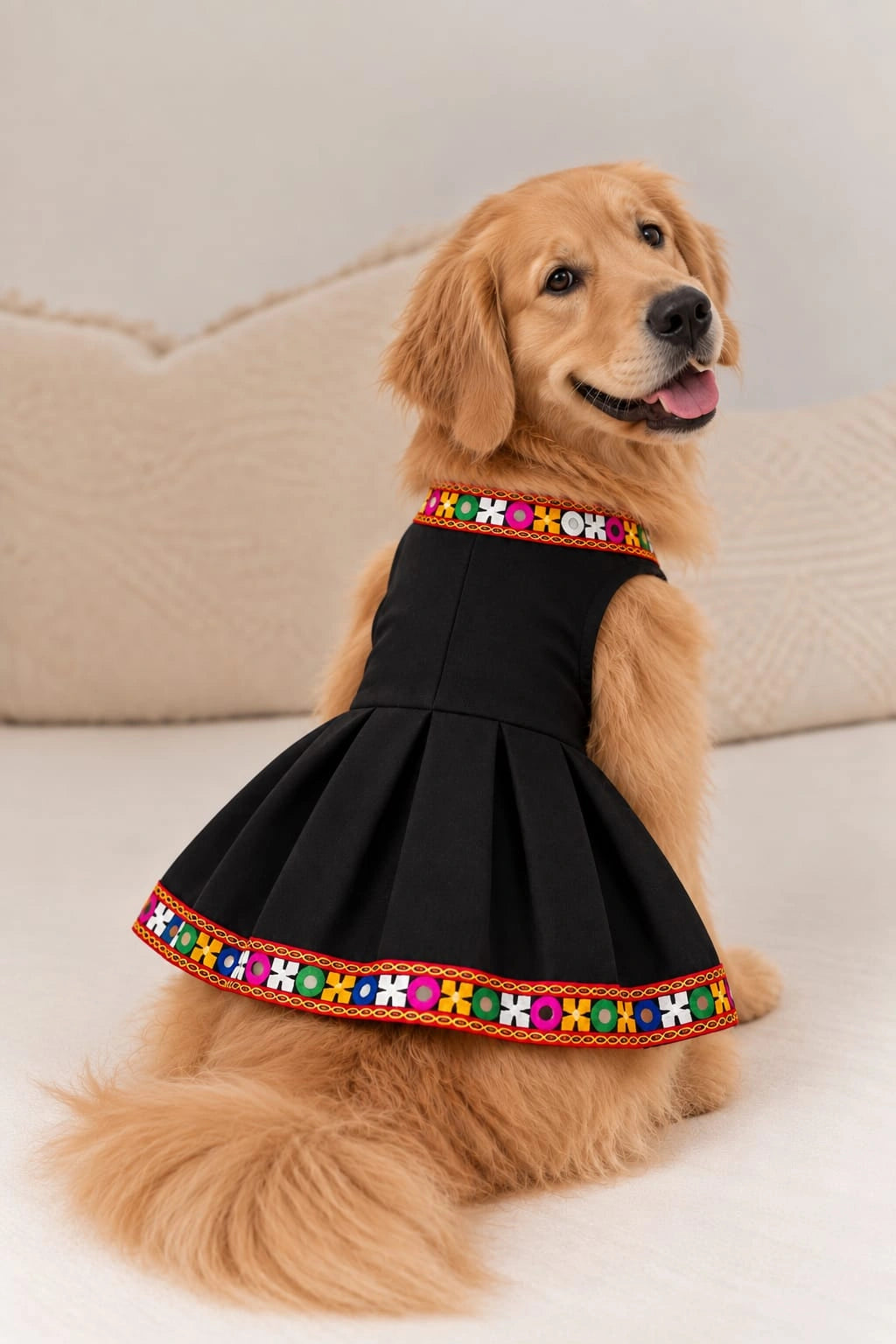 Thunder Tails Rang Rass Black Dog Dress