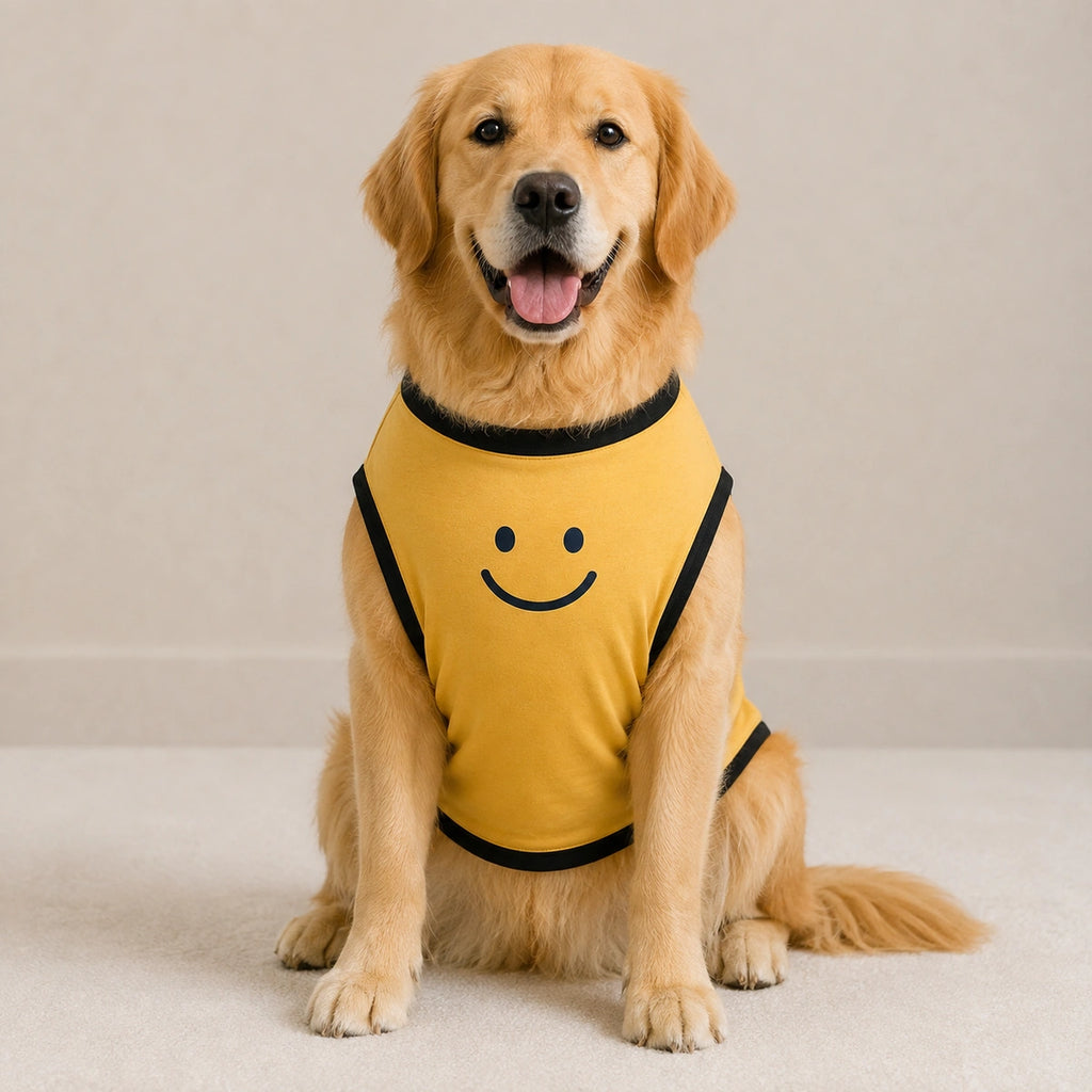Thunder Tails Pawlished Super Soft Dog T-shirt - Smiley