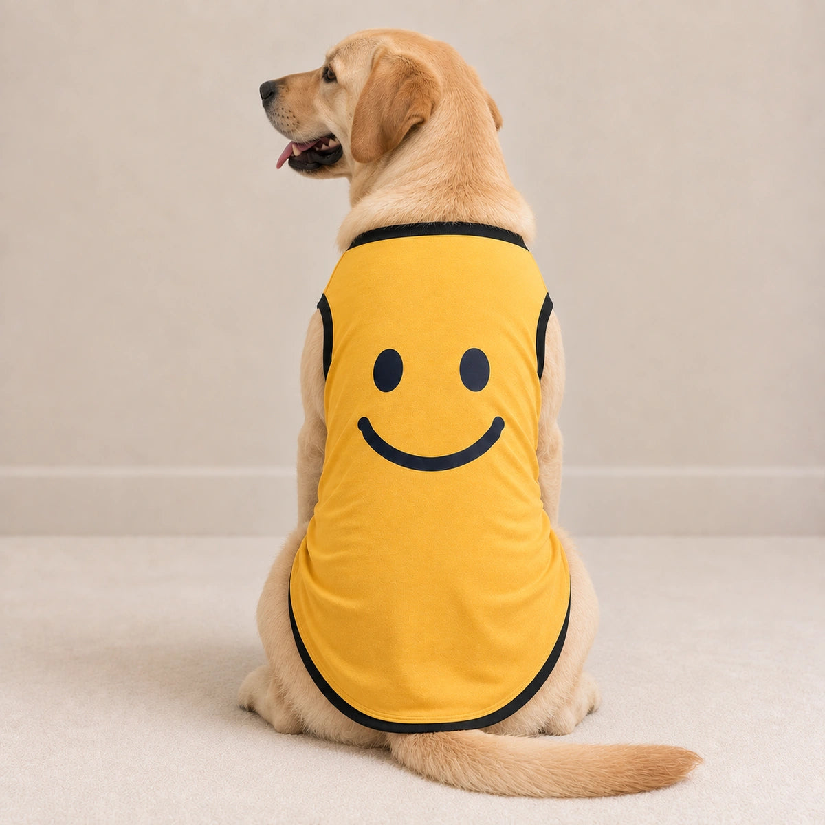 Thunder Tails Pawlished Super Soft Dog T-shirt - Smiley