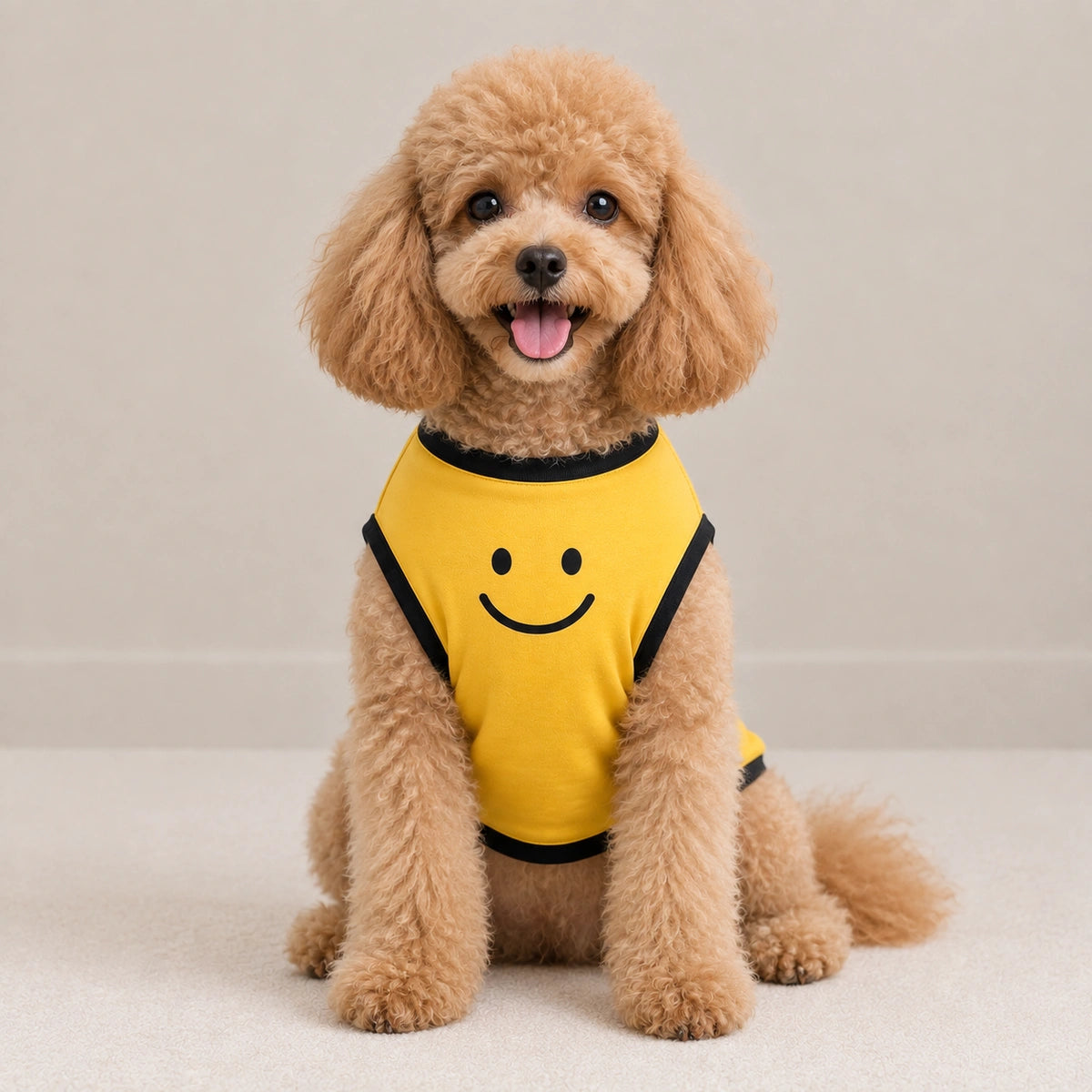 Thunder Tails Pawlished Super Soft Dog T-shirt - Smiley