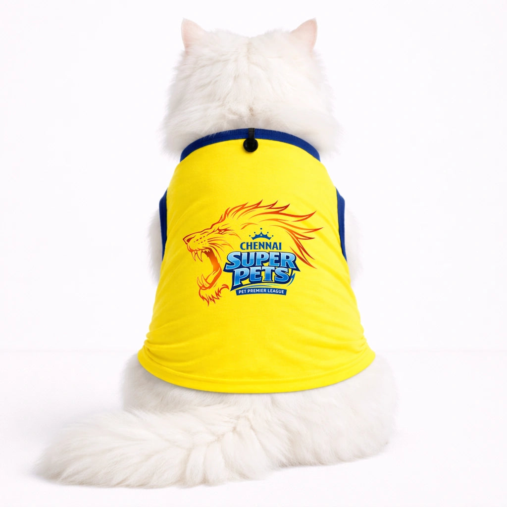 Thunder Tails Pet Premier League T-shirt - Chennai Super Pets