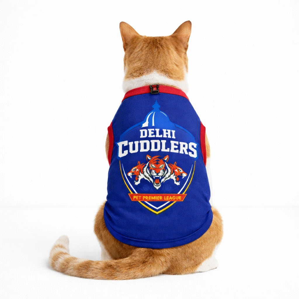 Thunder Tails Pet Premier League T-shirt - Delhi Cuddlers