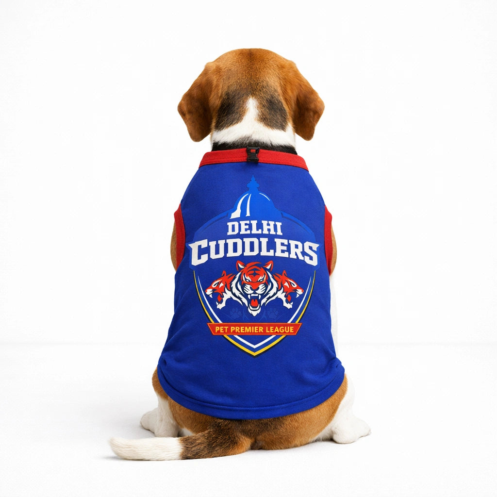 Thunder Tails Pets Premier League Graphic T-shirt - Delhi Cuddlers