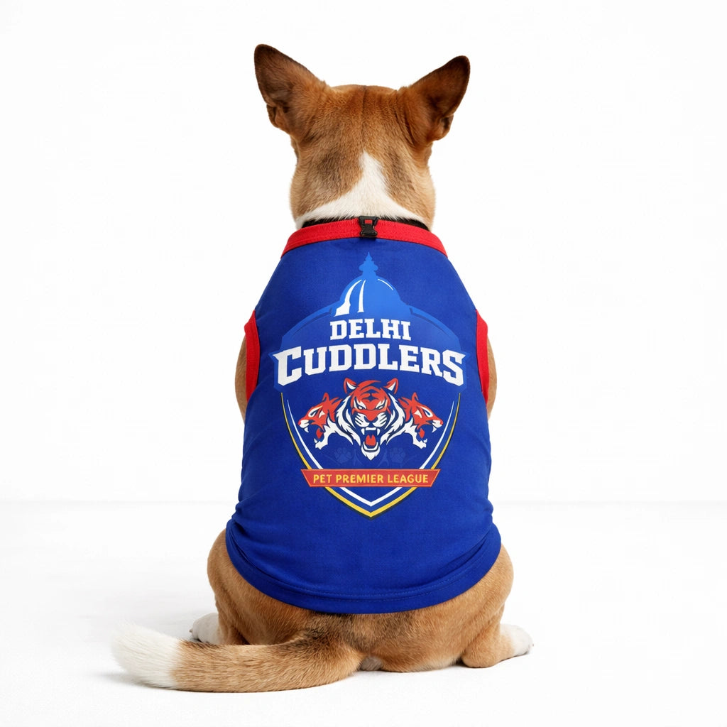 Thunder Tails Pets Premier League Graphic T-shirt - Delhi Cuddlers