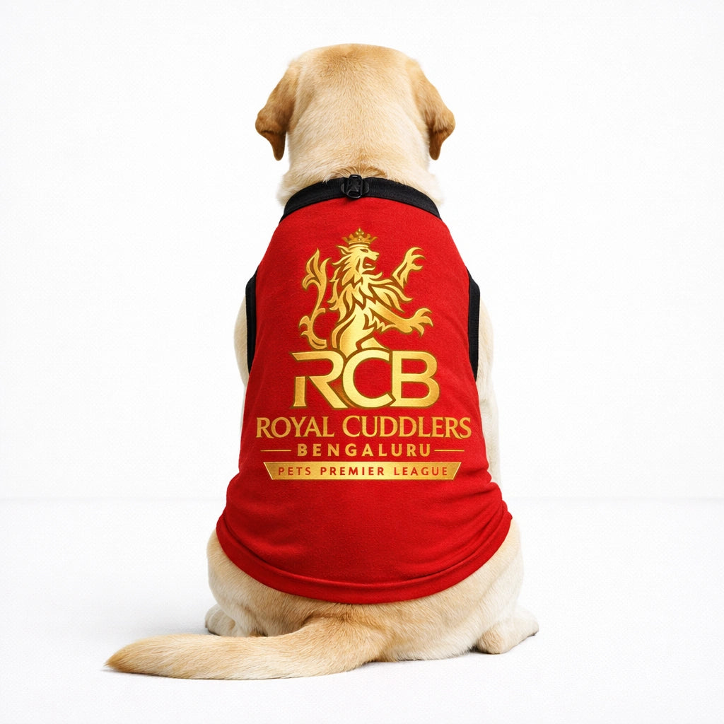 Thunder Tails Pets Premier League Graphic T-shirt - Royal Cuddlers Bengaluru