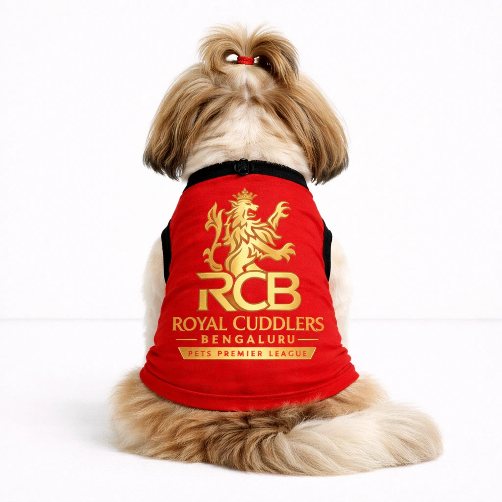 Thunder Tails Pets Premier League Graphic T-shirt - Royal Cuddlers Bengaluru